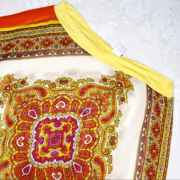 Flamingo Small Women One Shoulder Printed Lace Top - Picture 2 of 7